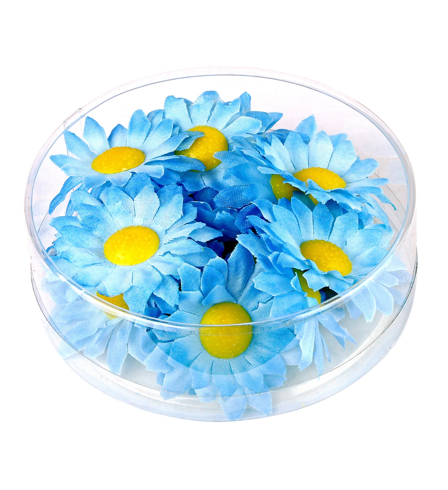 Margueritblomster Lyseblå - 20 stk | Blomst Kunstige blomster - Temashop