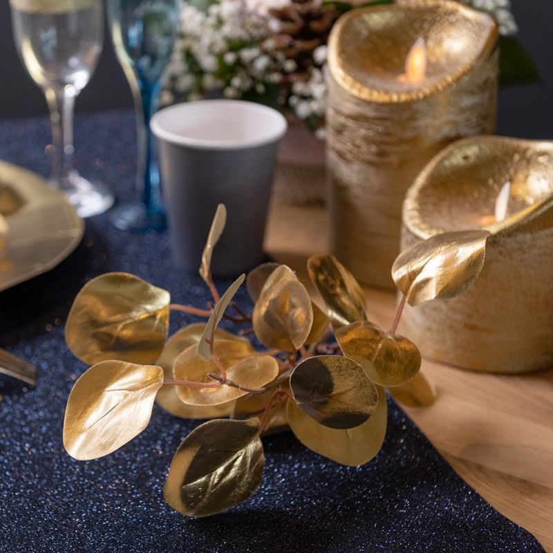 Metallisk Gren Guld - 1 stk (20 x 30 cm) | Natur tema Kunstige blomster - Temashop