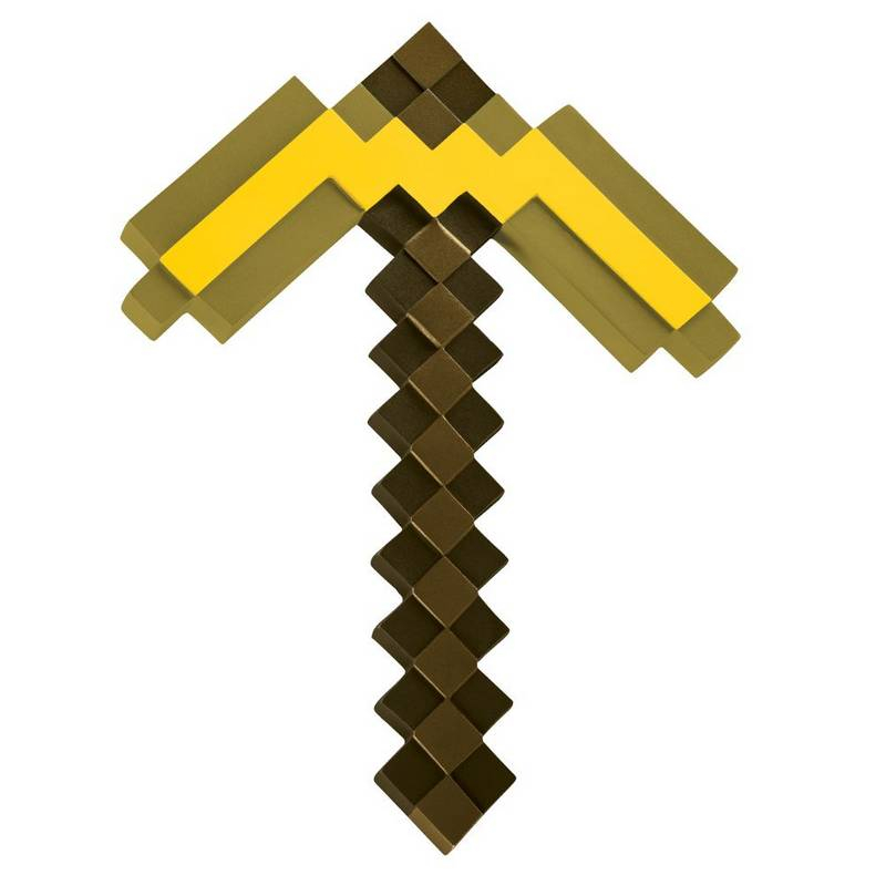 Minecraft Guld Hakke | Minecraft Våben - Kropstilbehør - Temashop