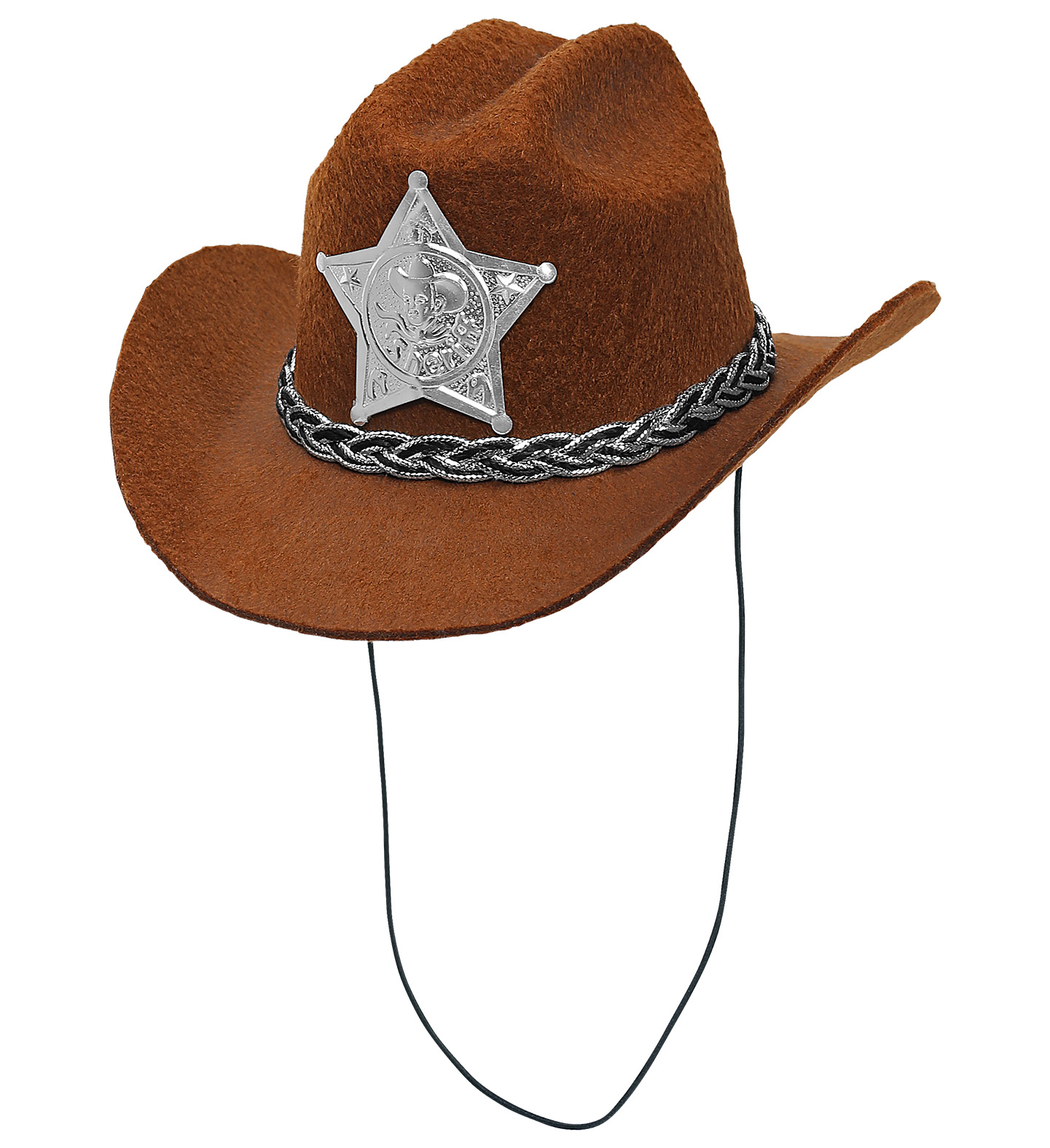Mini Cowboyhat Brun | Det vilde vesten Hat / Hue / Hjelm - Hovedtilbehør - Temashop