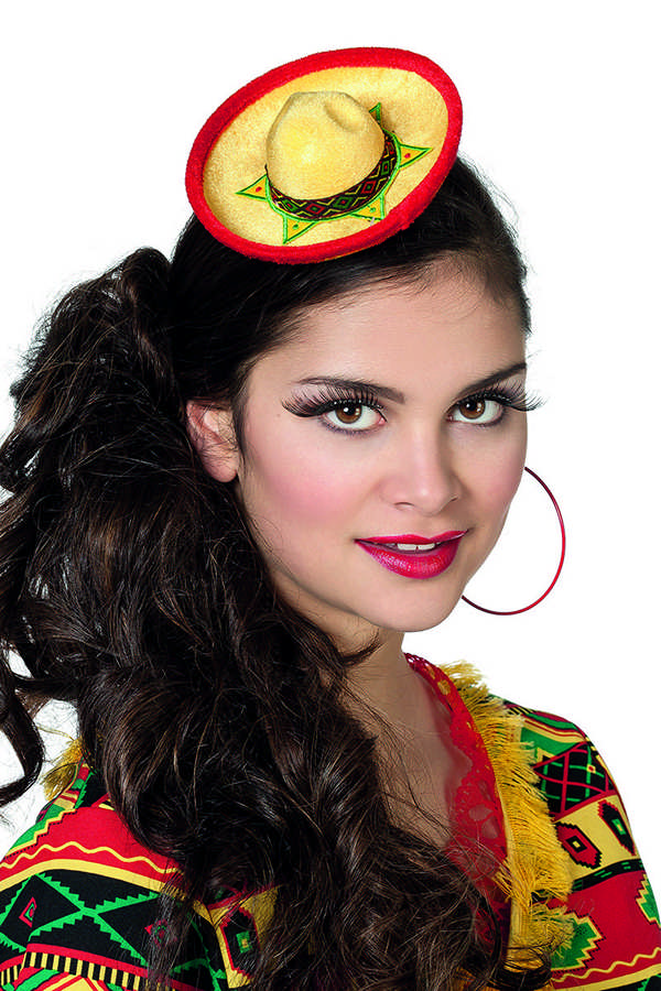 Mini Sombrero | Fiesta Hat / Hue / Hjelm - Hovedtilbehør - Temashop