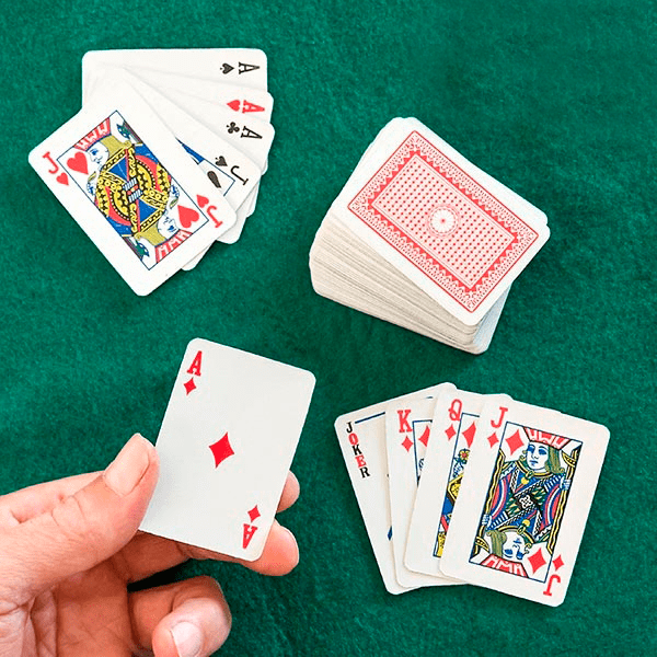 Mini Spillekort - 1 sæt | Casino Selskabsspil - Temashop