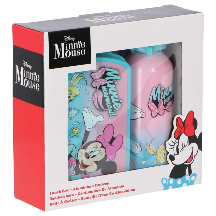 Minnie Mouse Drikkedunk & Madkasse (8 x 10 x 20 cm) | Minnie Mouse Madkasser - Temashop