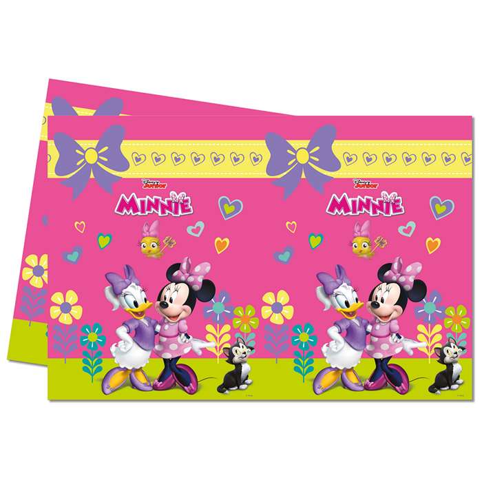 Minnies Glade Hjælpere Dug - 1 stk (120 x 180 cm) | Minnie Mouse Duge - Temashop
