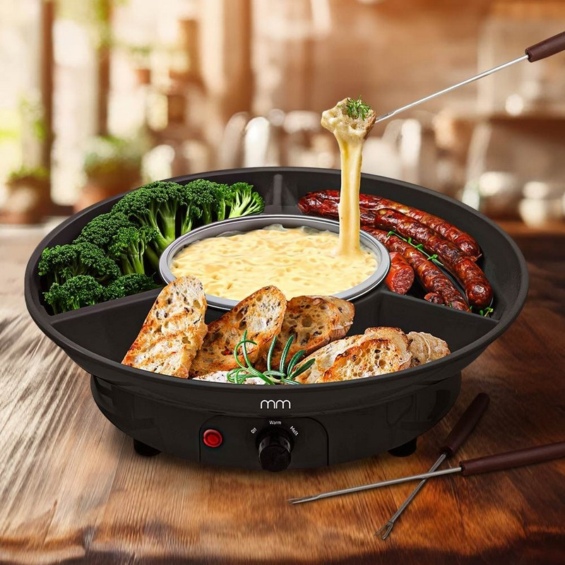 Elektrisk Fondue Sæt (27,5 x 27,5 x 7,5) - Temashop