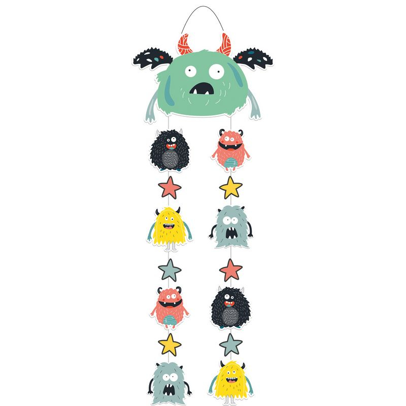 Monster Bash Loftsdekoration - 1 stk (30 x 85 cm) | Monster Spiraler/string - Temashop