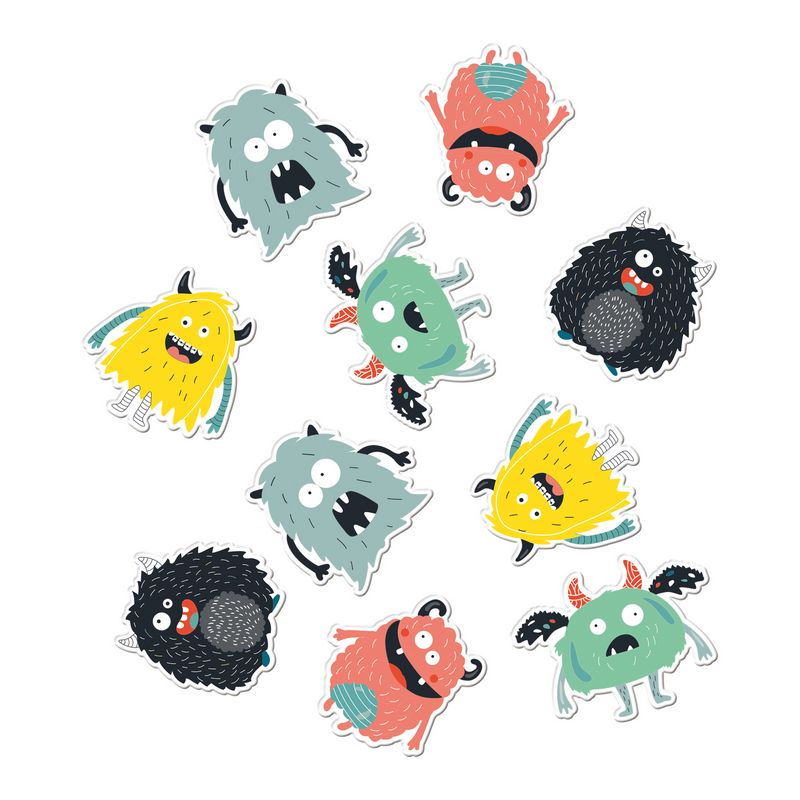 Monster Bash XL Konfetti - 45 stk (5 cm) | Monster Konfetti - Temashop