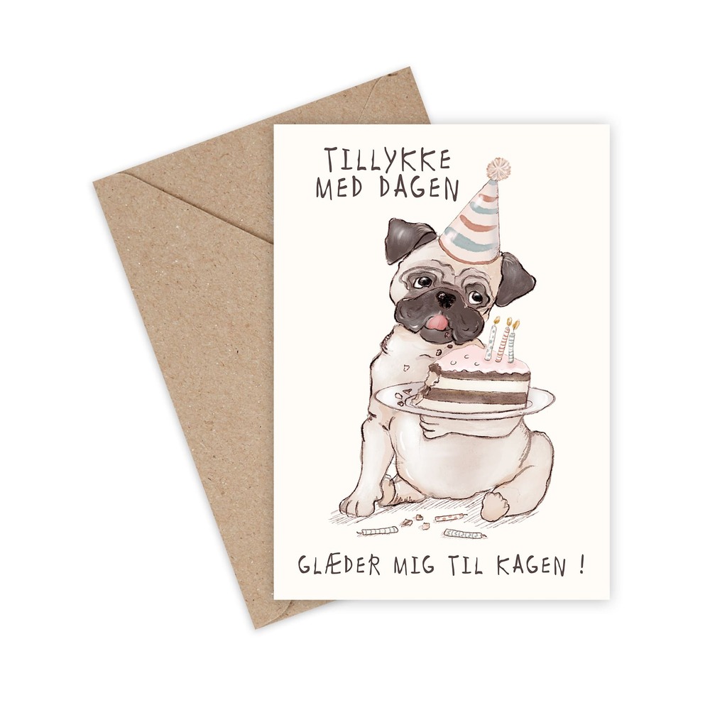 Hund Kort Med Kuvert