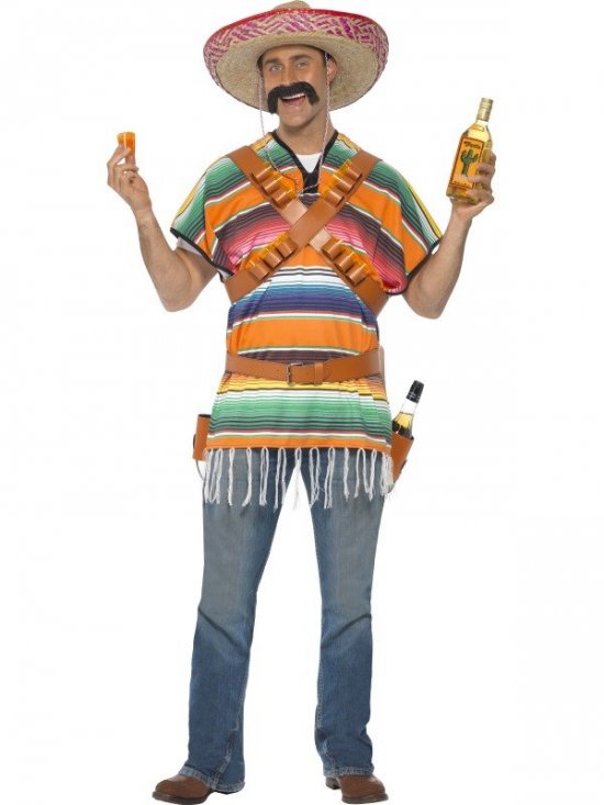 Mr. Tequila Kostume - Anledninger kostume til voksne i størrelserne S-L | Fiesta kostume til mænd - Temashop