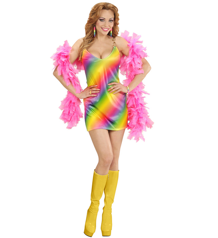 Multifarvet Kjole Kostume