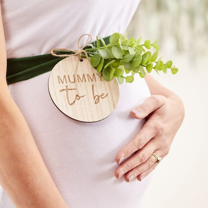 Mummy To Be Bånd - 1 stk (180 cm) | Babyshower Skråbånd - Temashop