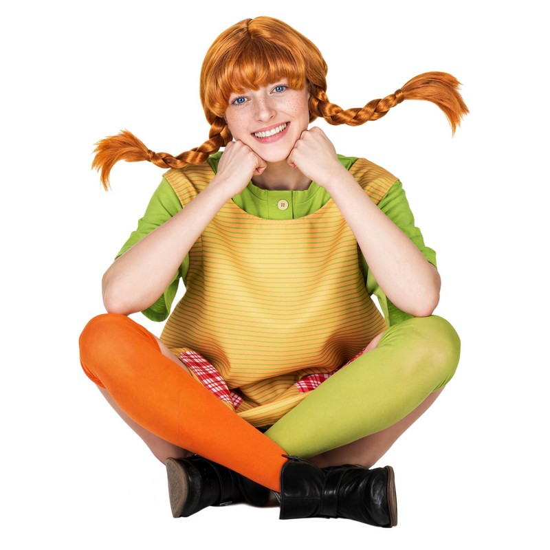 Pippi Langstrømpe Paryk | Pippi Paryk - Hovedtilbehør - Temashop