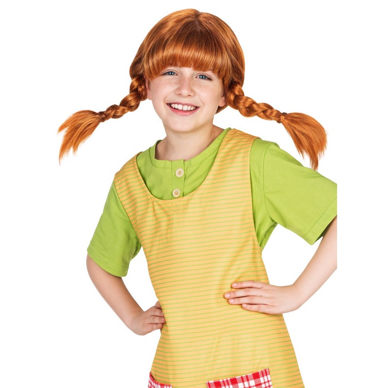 Pippi Langstrømpe Børneparyk | Pippi Paryk - Hovedtilbehør - Temashop