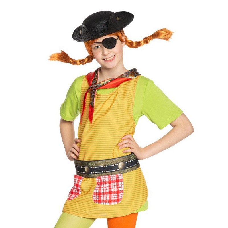 Pippi Langstrømpe Pirat Børnekostumesæt | Pippi Tilbehørskit - Kropstilbehør - Temashop