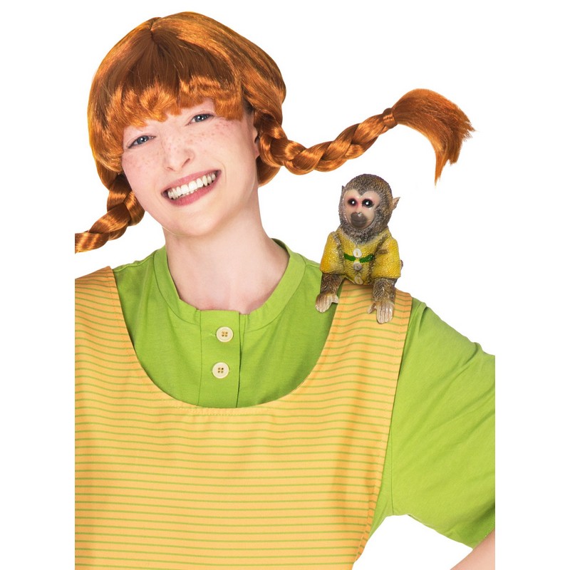Pippi Langstrømpe Hr. Nelson Abe Skulderfigur | Pippi Tilbehørskit - Kropstilbehør - Temashop