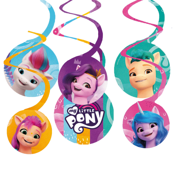 My Little Pony A New Generation Swirls - 6 stk | Min lille pony Spiraler/string - Temashop