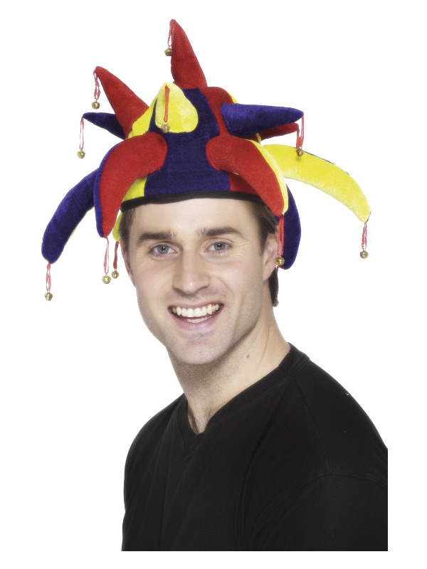Narhat Multifarvet | Harlequin Hat / Hue / Hjelm - Hovedtilbehør - Temashop