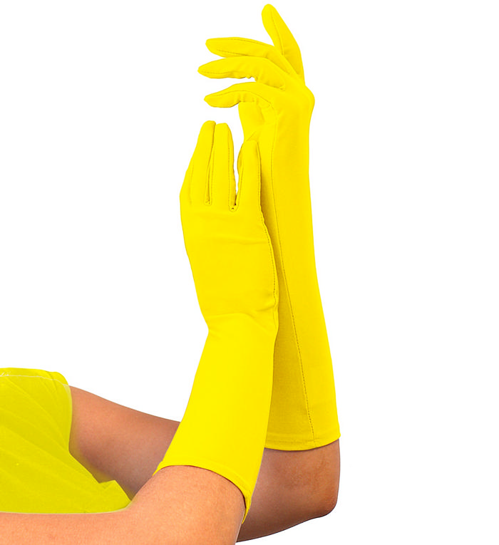 Neon Handsker Gul | 80'erne Totally Handsker - Beklædning - Temashop