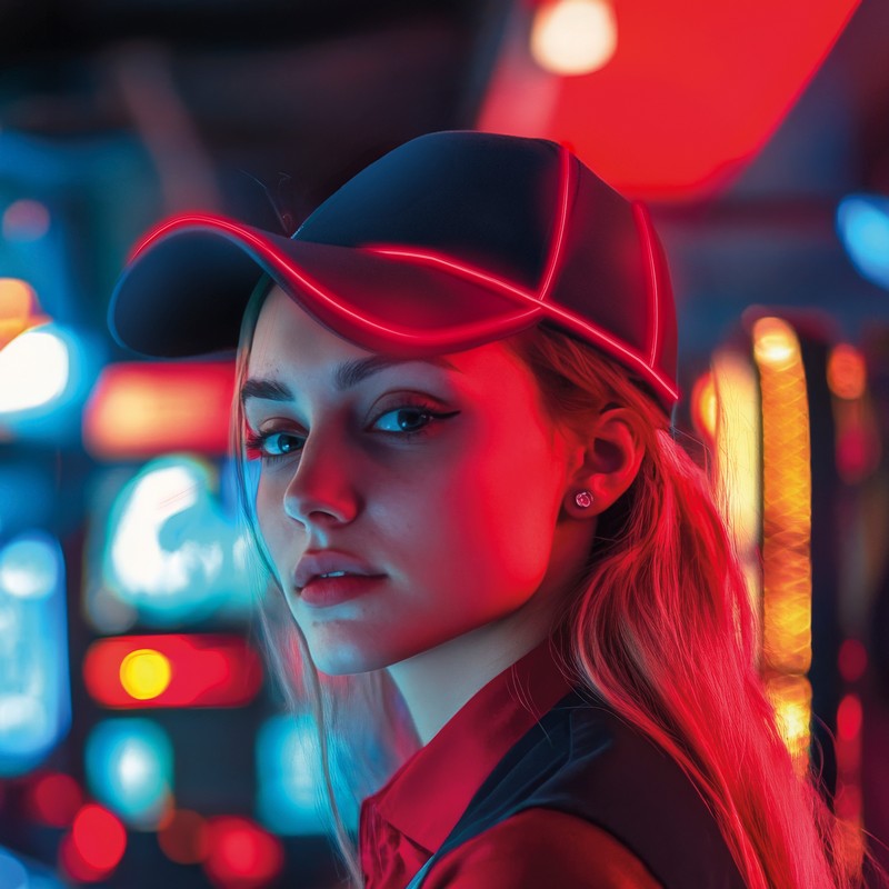 Neon LED Kasket Pink | Pink tema Hat / Hue / Hjelm - Hovedtilbehør - Temashop
