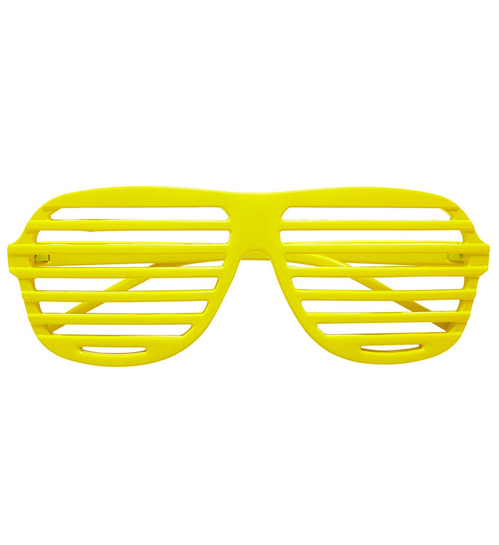 Neongule Briller | 80'erne Totally Briller - Hovedtilbehør - Temashop