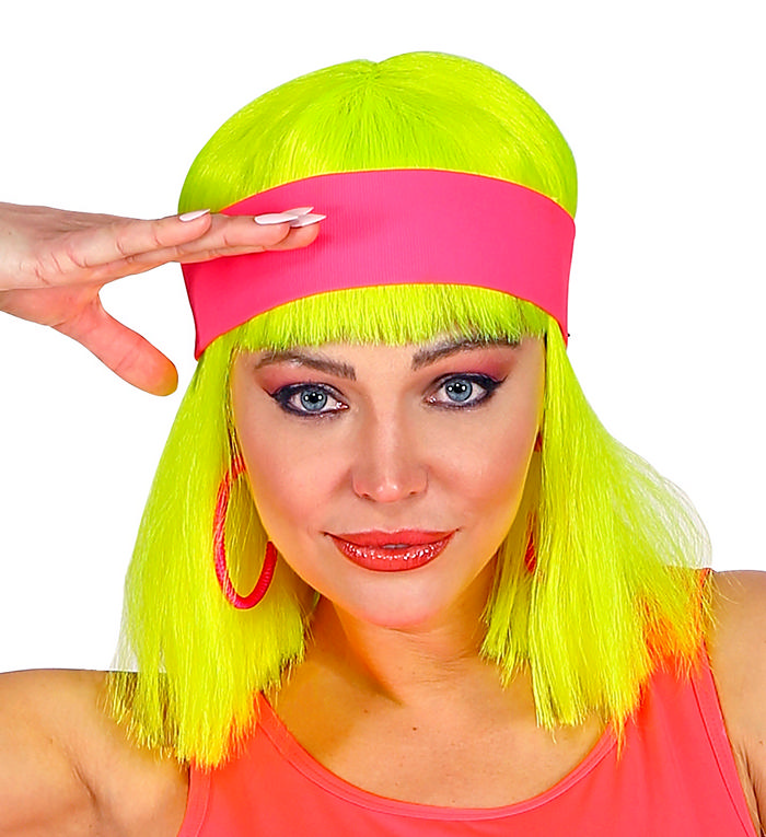80'er Pandebånd Neonpink | 80'erne Totally Hårbøjle / Pandebånd / Hårbånd - Hovedtilbehør - Temashop