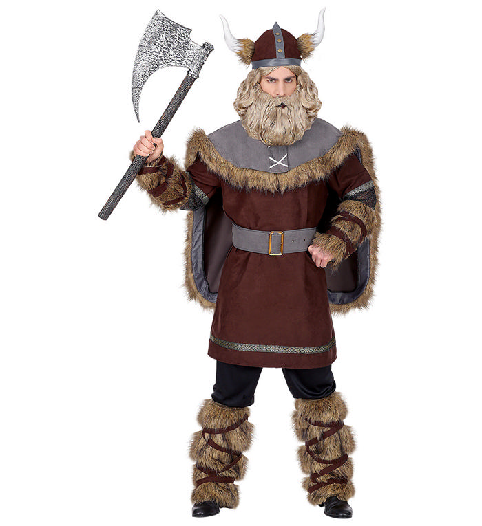 Nordisk Viking Kostume - Historisk kostume til voksne i størrelserne S-XL | Viking kostume til mænd - Temashop