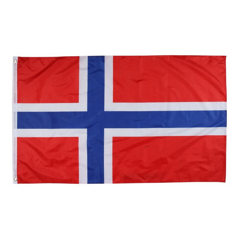 Norsk Flag Stor - 1 stk | Norge Flag - Temashop