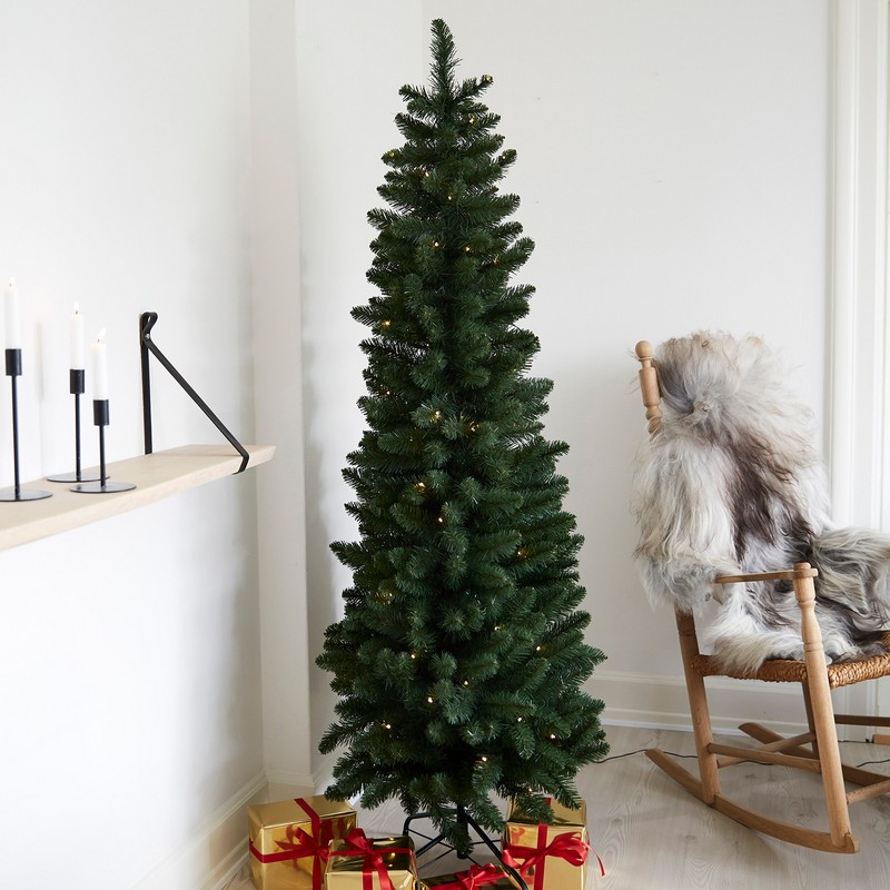 Kunstigt NOR Juletræ LED 180 x 68 cm Klasse B+