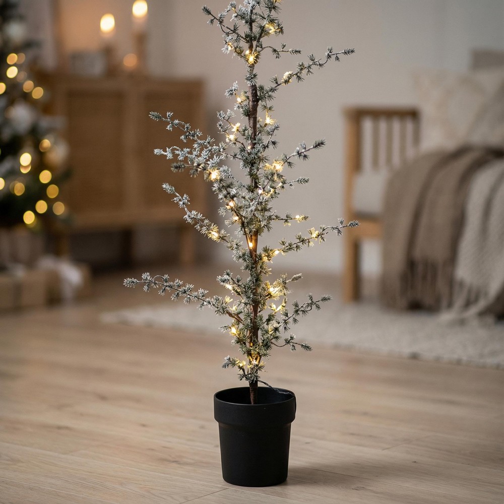 Kunstigt LED Lærketræ 120 cm - 1 stk | Juletræ Julepynt - Temashop