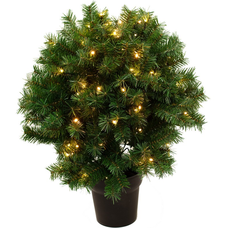Kunstigt LED Juletræ I Potte 70 cm - 1 stk (70 cm) | Juletræ Julepynt - Temashop