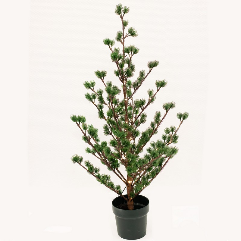 Kunstigt LED Lærketræ 90 cm - 1 stk (90 cm) | Juletræ Julepynt - Temashop