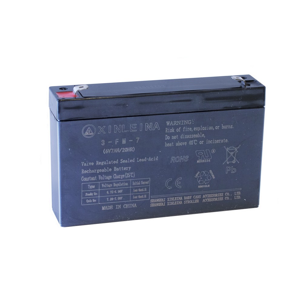 Batteri Til Elbil 6V 7AH (15 x 3,5 x 9,5 cm) | Racerløb tema El Køretøj Til Børn - Temashop
