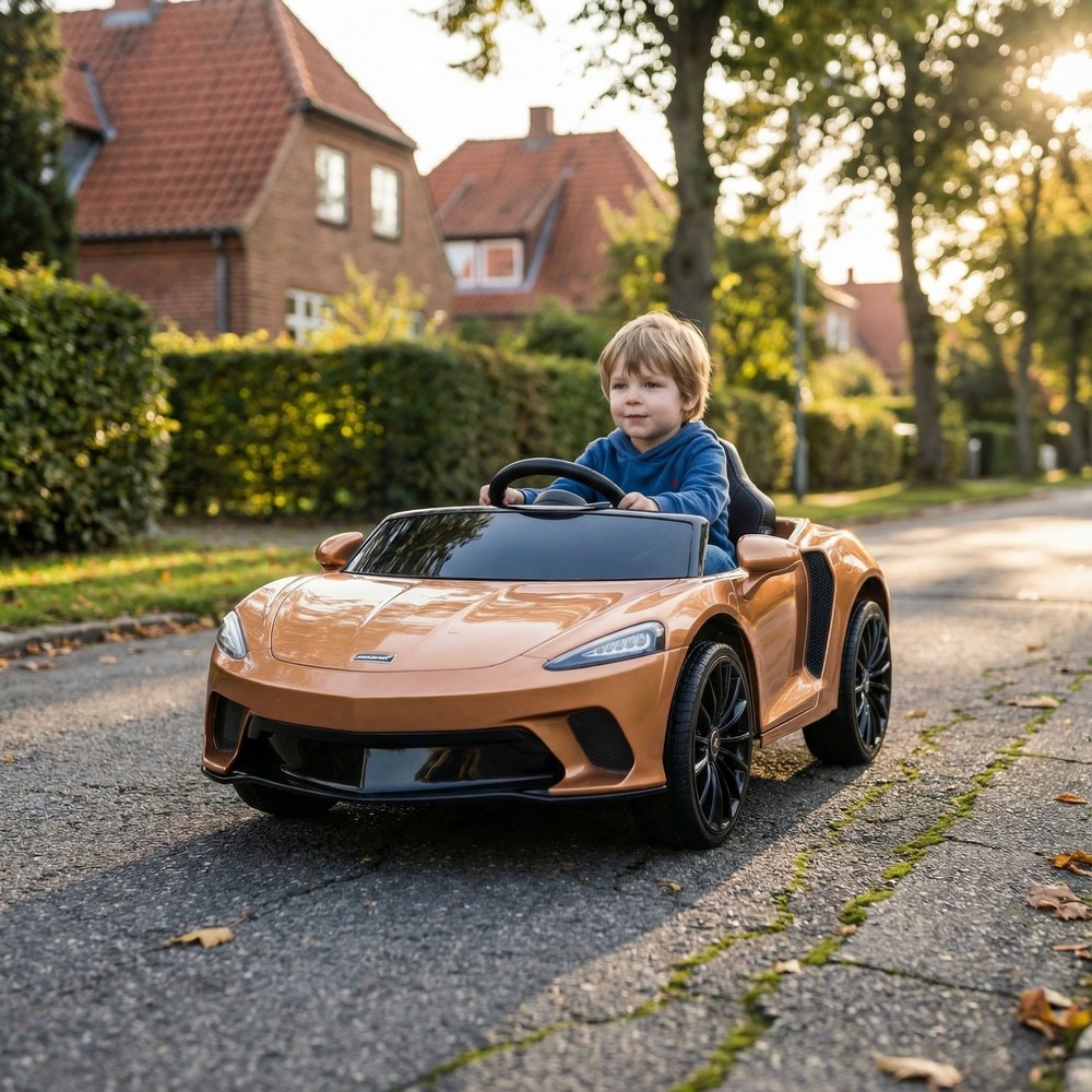 McLaren GT Elbil Til Børn 12V Kobber (43,5 x 108 x 60,5 cm) | Racerløb tema El Køretøj Til Børn - Temashop
