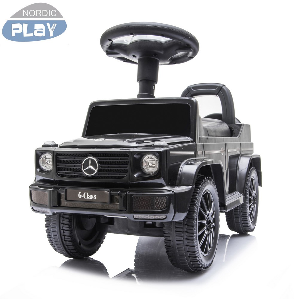 Mercedes-Benz G350D Gåbil Sort (69.5 x 29 x 43 cm) | Racerløb tema El Køretøj Til Børn - Temashop