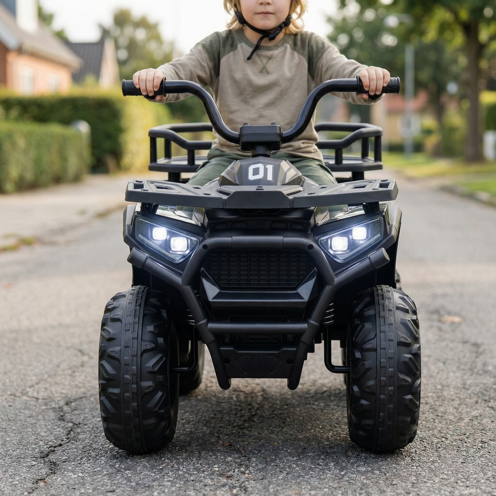 Nordic Play El ATV Til Børn Sort (88 x 50 x 57,5 cm) | Racerløb tema El Køretøj Til Børn - Temashop