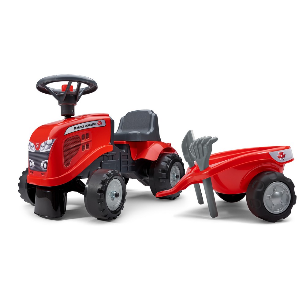 Massey FergusonÂ® Traktor Gåbil Med Trailer Rød