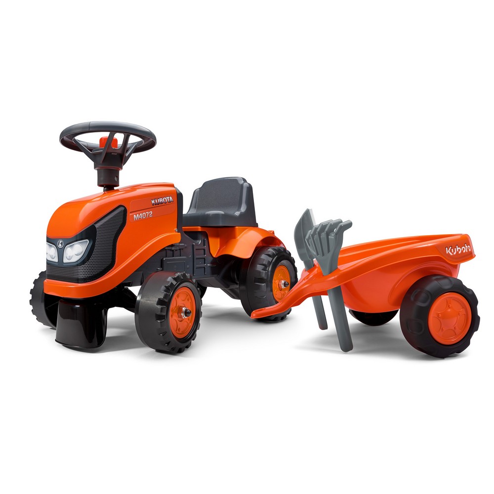 KubotaÂ® Traktor Gåbil Med Trailer Orange