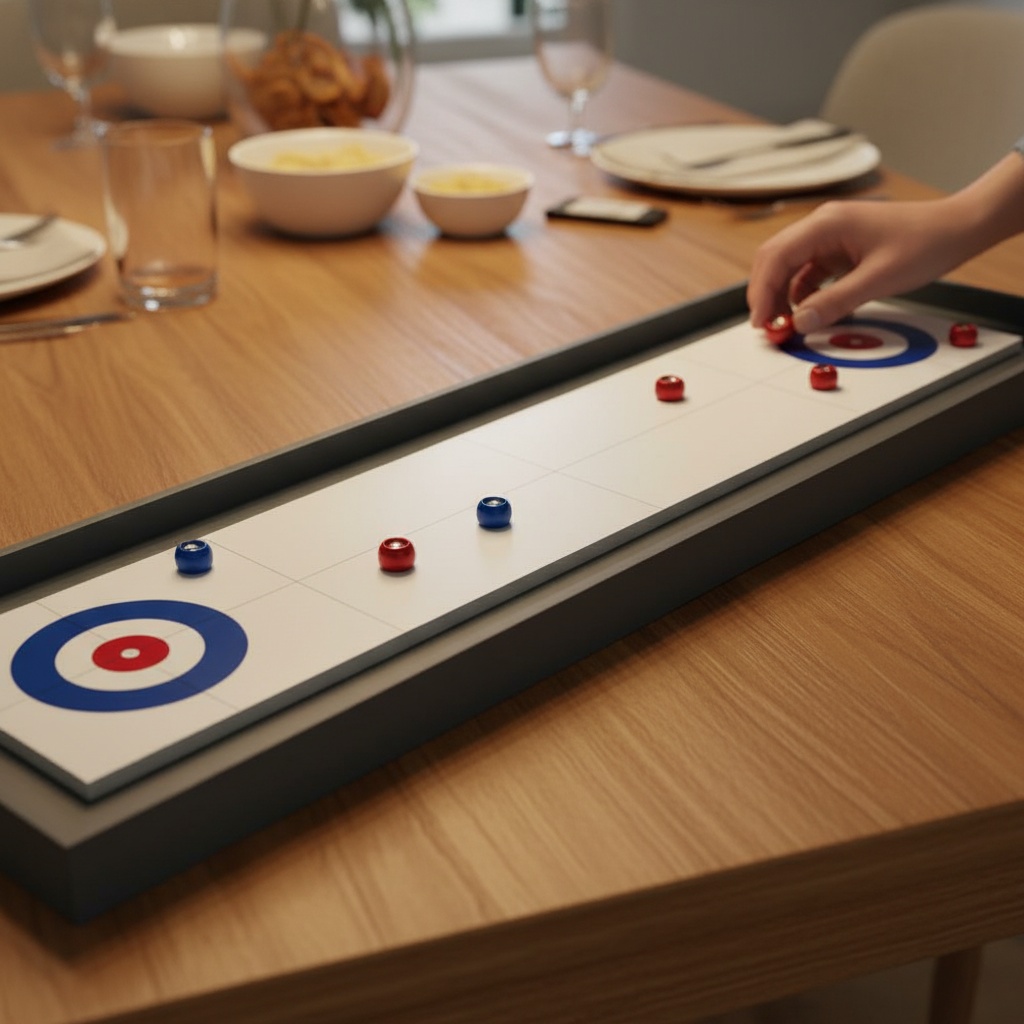 Nordic Games Shuffleboard & Curling 2-i-1 (115 x 34 cm) | Spil Diverse Spil - Temashop