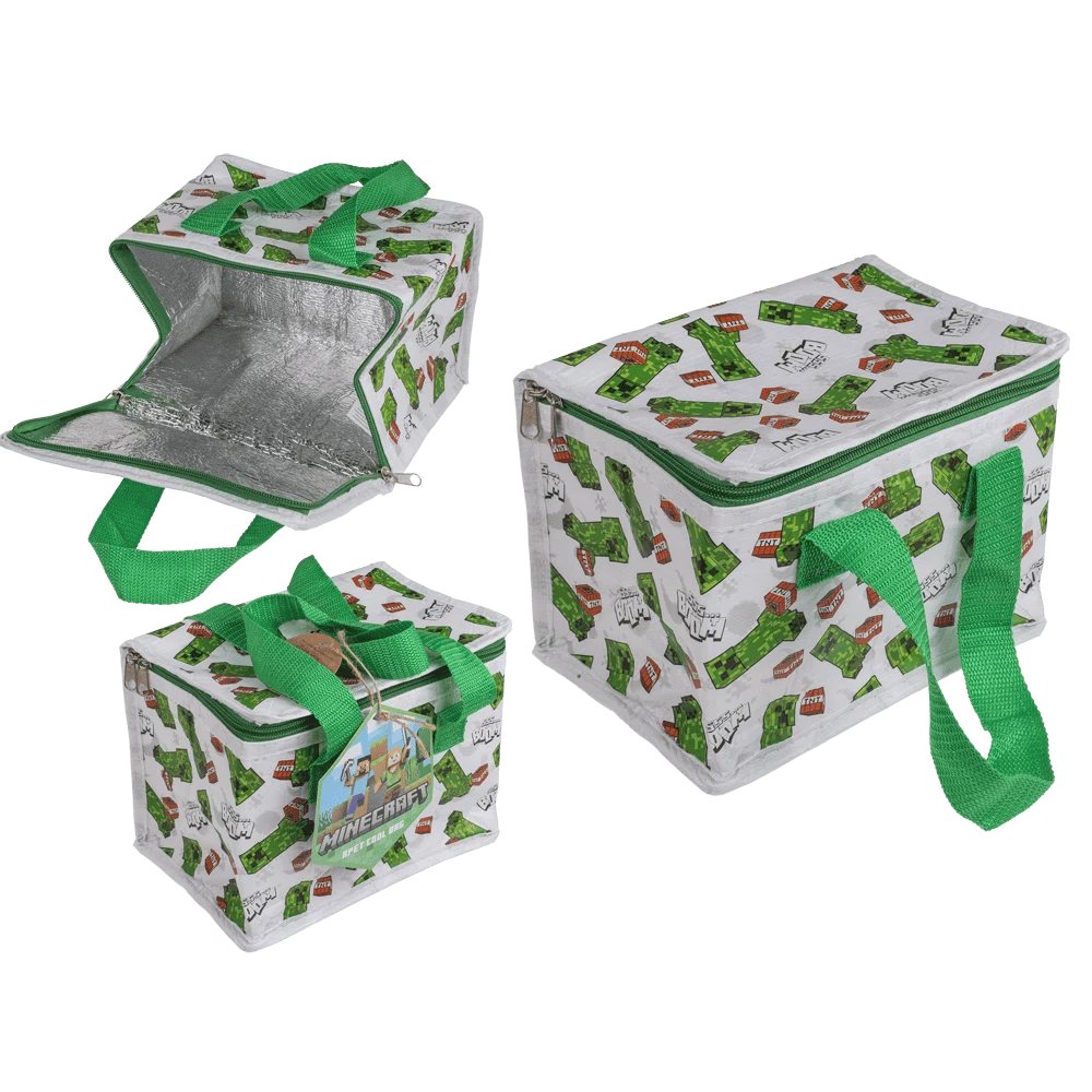 Minecraft Creeper Køletaske (20 x 16 x 14 cm) | Minecraft Taske / Pung - Temashop