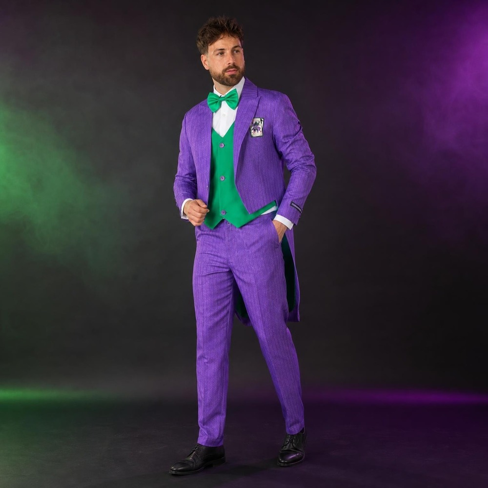 The Joker Tailcoat Kostume - Halloween kostume til voksne i størrelserne S-XL | Joker kostume til mænd - Temashop