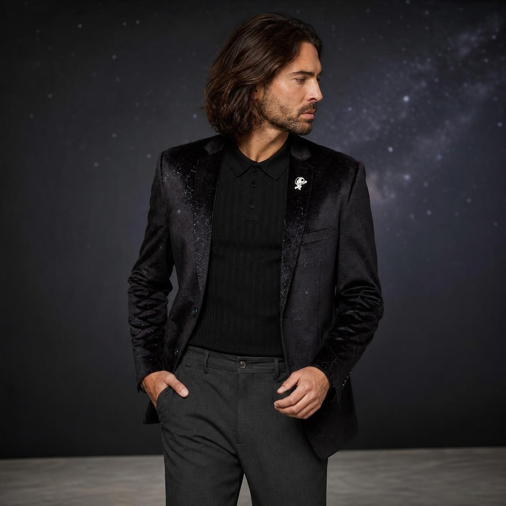 OpposuitsÂ® Outer Space Black Blazer