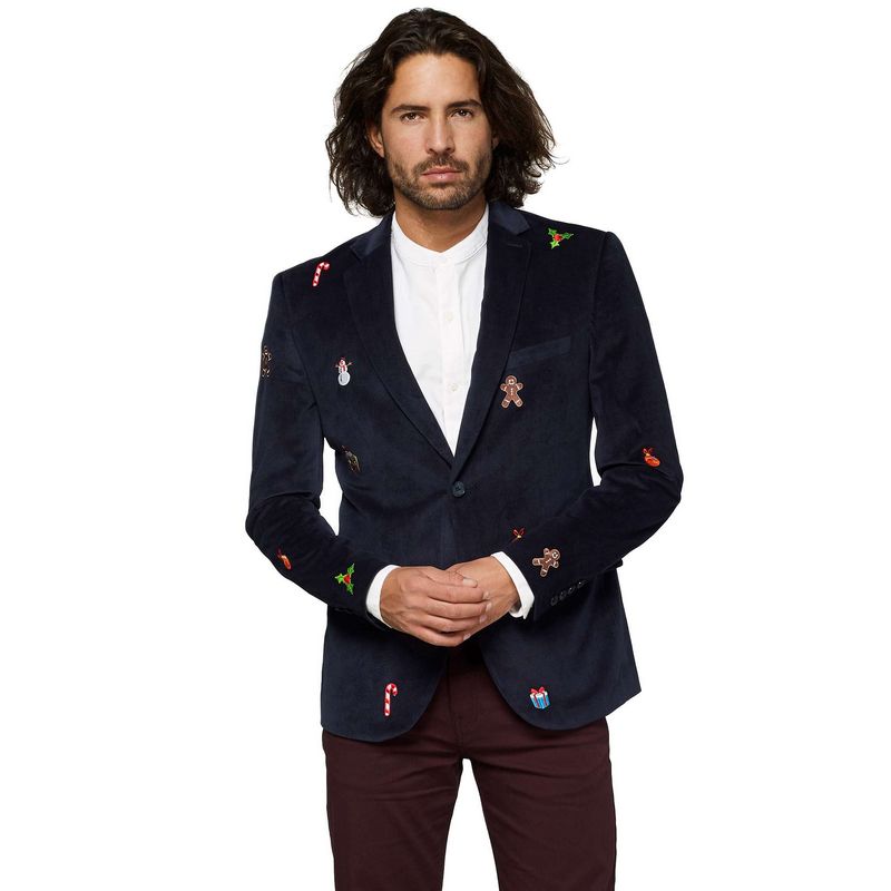 OpposuitsÂ® X-Mas Icons Blazer Navyblå