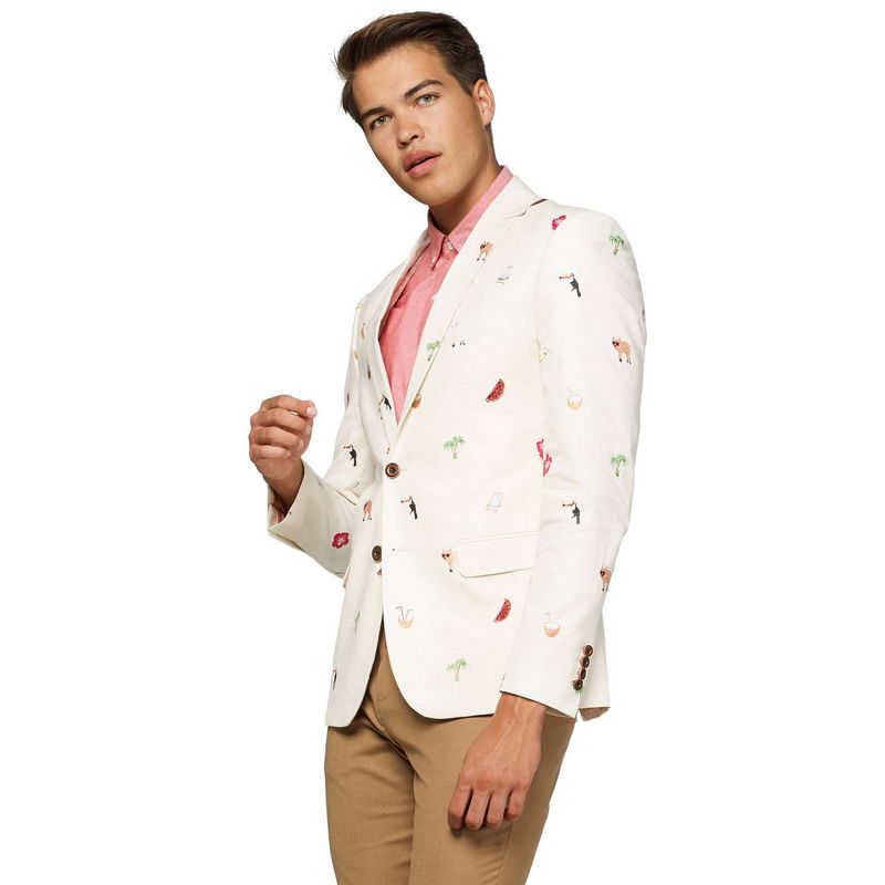 OpposuitsÂ® Tropical Summer Icons Blazer Off White