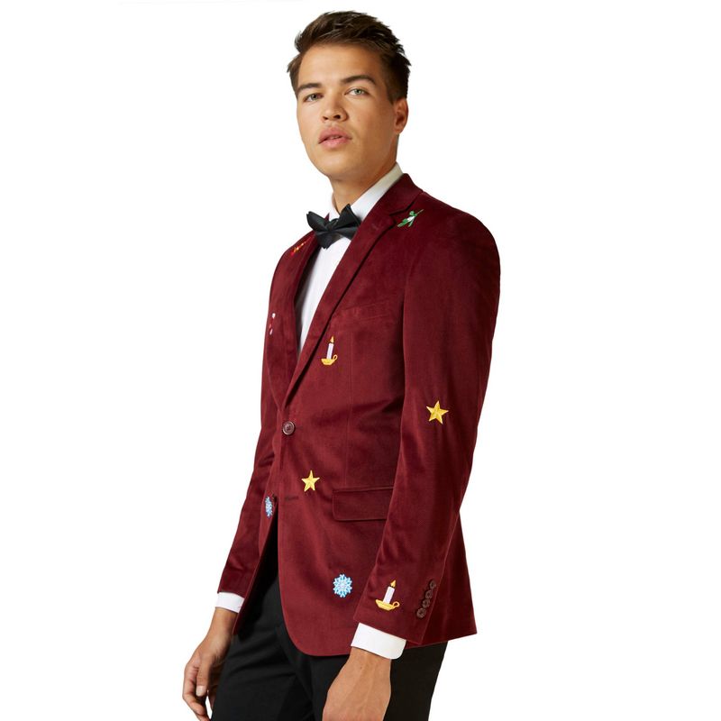 OpposuitsÂ® Christmas X-Mas Icons Blazer Bordeauxrød