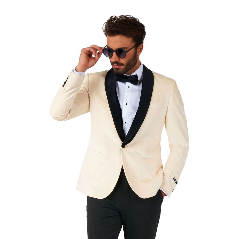 OpposuitsÂ® Dinner Jacket Blazer Ivory Champagne