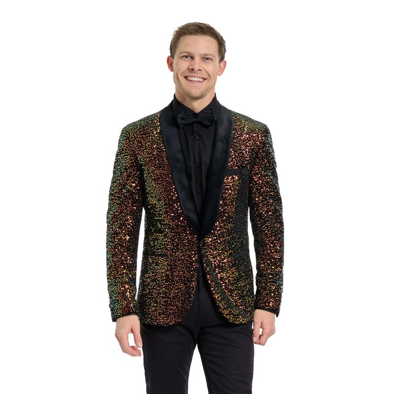 OpposuitsÂ® Dinner Jacket Blazer Amber Sequins