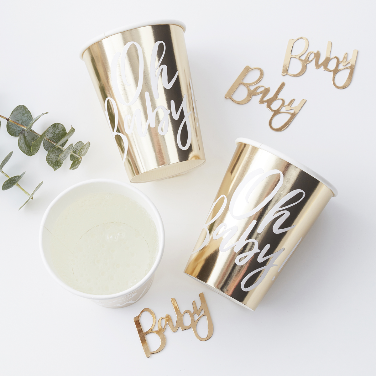 Oh Baby Kopper - 8 stk | Babyshower Krus - Temashop