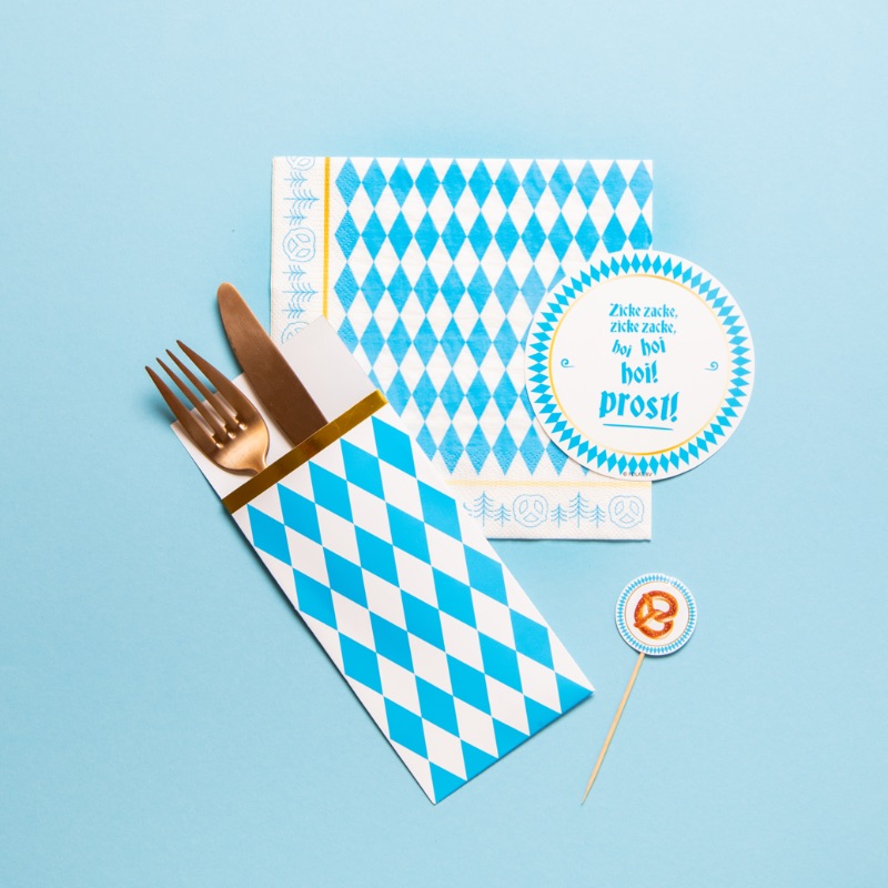 Oktoberfest Bestiklomme - 6 stk | Oktoberfest Bestik - Temashop