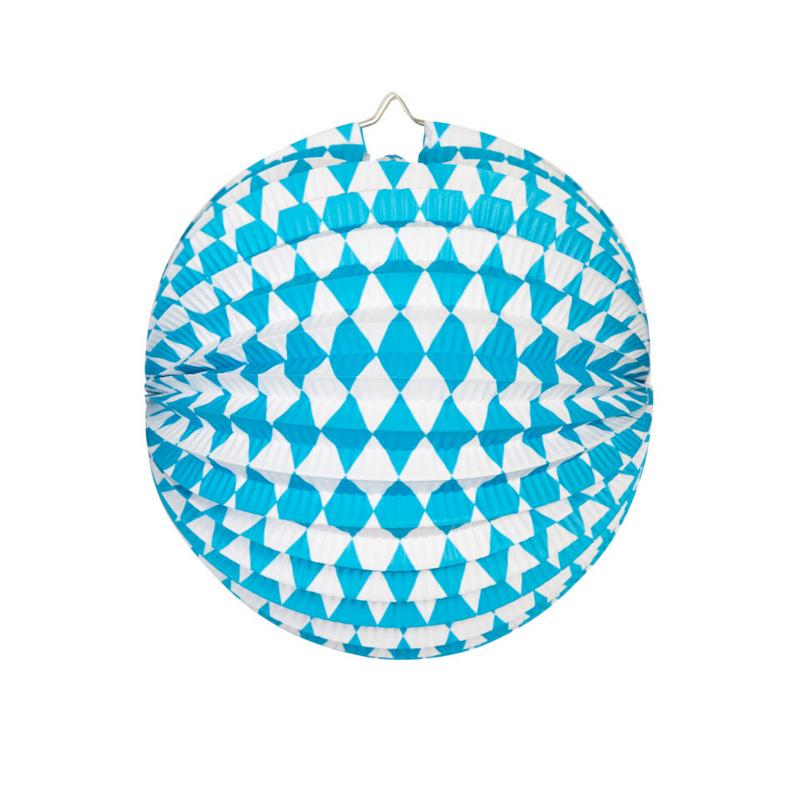 Oktoberfest Rund Papirlanterne - 1 stk (25 cm) | Oktoberfest Lanterner - Temashop