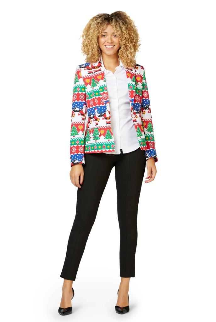 OppoSuitsâ¢ Snazzy Santa Blazer Dame